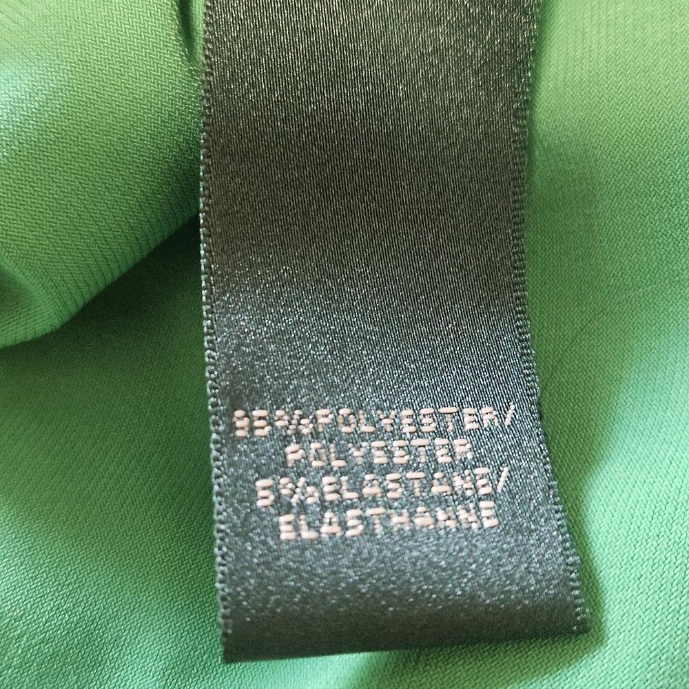 Ralph Lauren Green Midi Dress with Cowl Neck. Size 14 - Picture 6 of 7